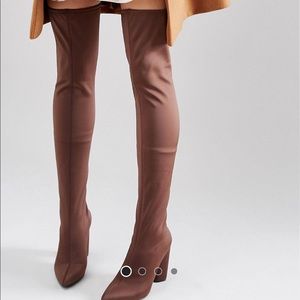 OTK Brown Misguided Boots from ASOS